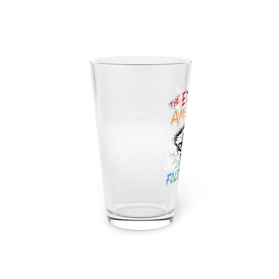 Old Skool Edge of America Pint Glass, 16oz