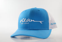  RICHARDSON 112 WITH “OCEAN SURF SHOP” (Aqua blue with white) HAT